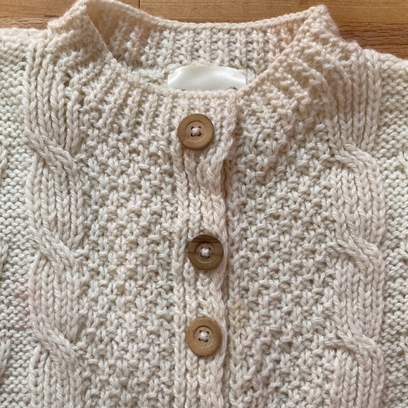 Athena Designs Irish HandKnit Pure New Wool, Unisex Fisherman’s Cable/Popcorn OS - Picture 3 of 7